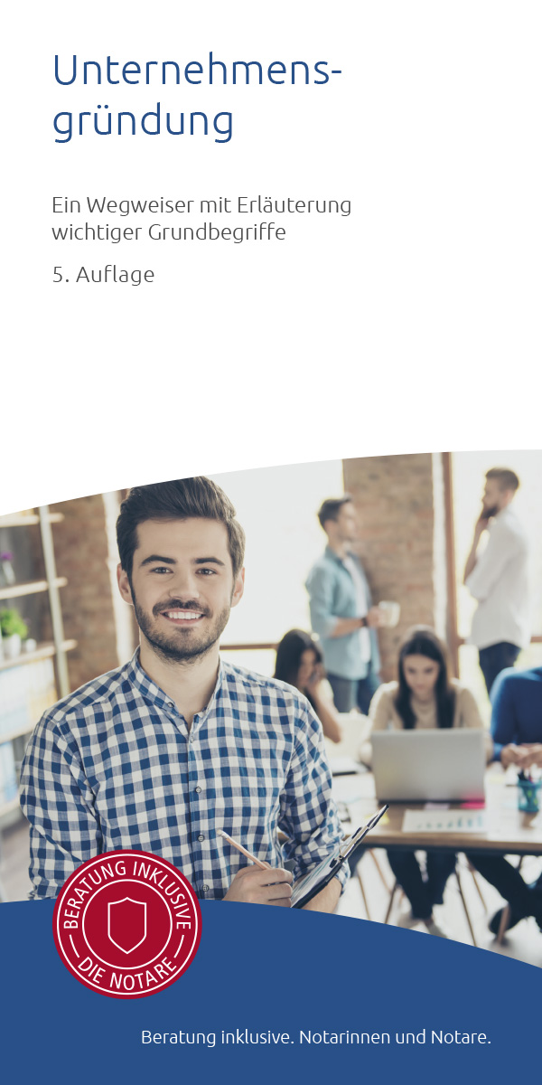 Infobroschüre "Unternehmensgründung" (50er Pack)