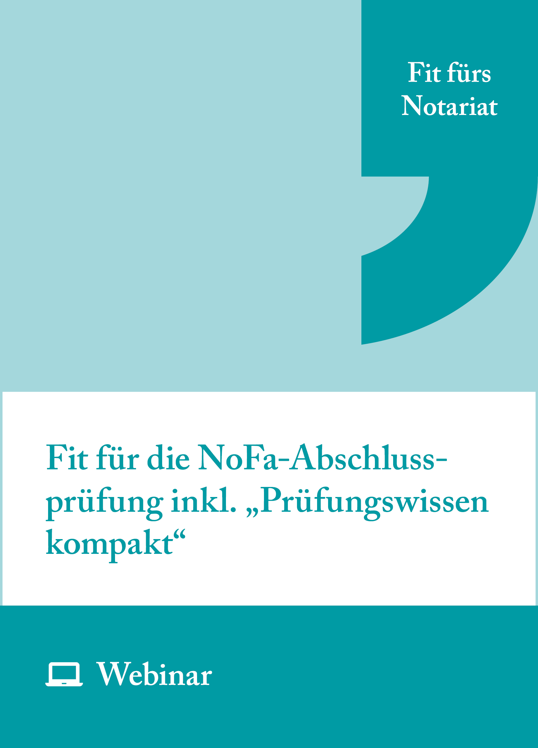 Online-Seminar: Fit für die NoFa-Abschlussprüfung inkl. „Prüfungswissen kompakt“ (viertägig, 26.01., 02.02., 16.02., 23.02.2027)